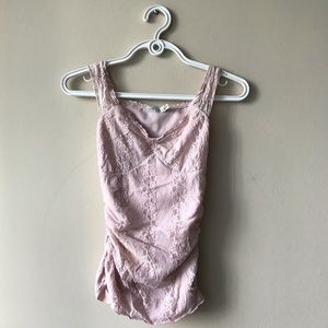 Light pink lace top